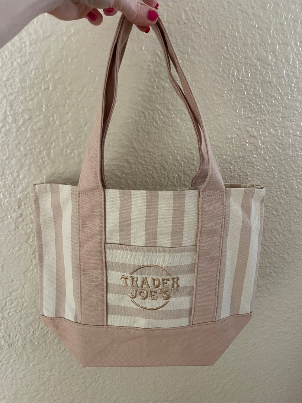 Tan (light brown) New Mini Trader Joe’s Tote Bag